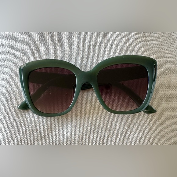 Accessories - Oversized Green Sunglasses